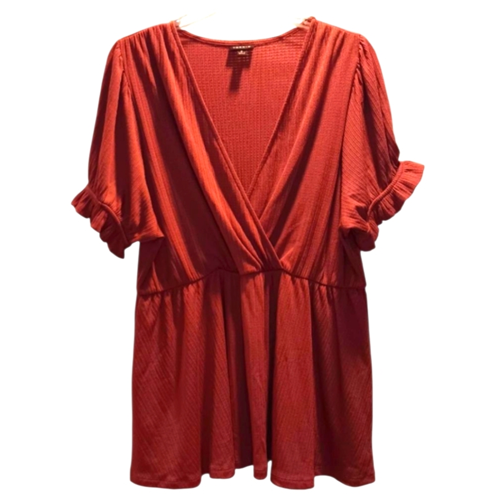 Torrid Faux Wrap Top/ Tunic